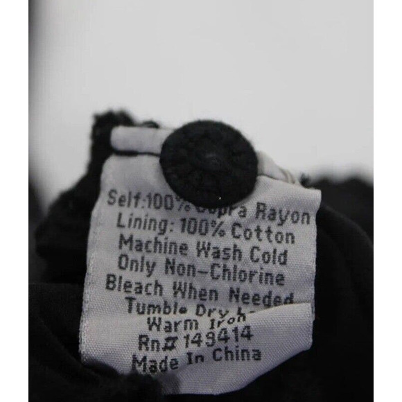 Johnny‎ Was Lexan Dress Women's Size Small Black Cutout - Picture 6 of 7